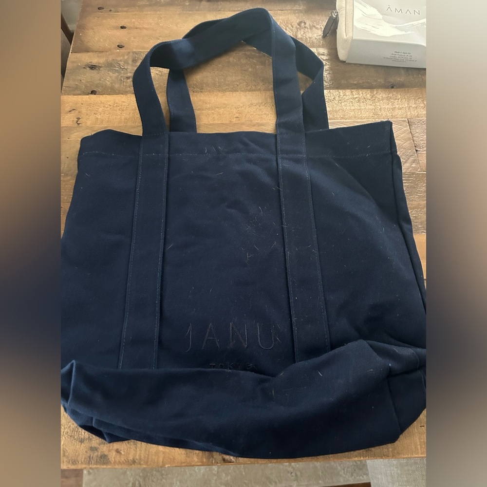 JANU Tokyo canvas book tote bag